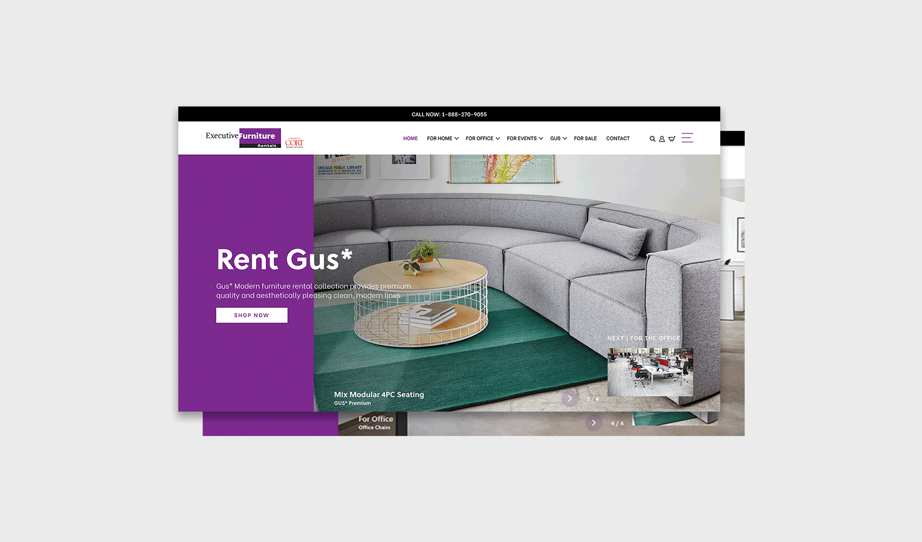 Executive Furniture Website Design - Image