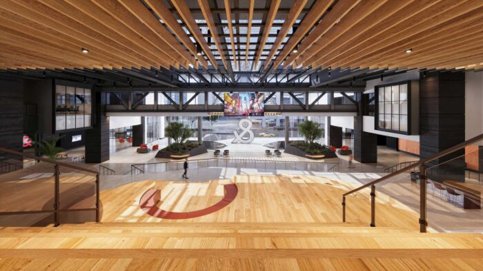 sunlife plaza in calgary 3d rendering